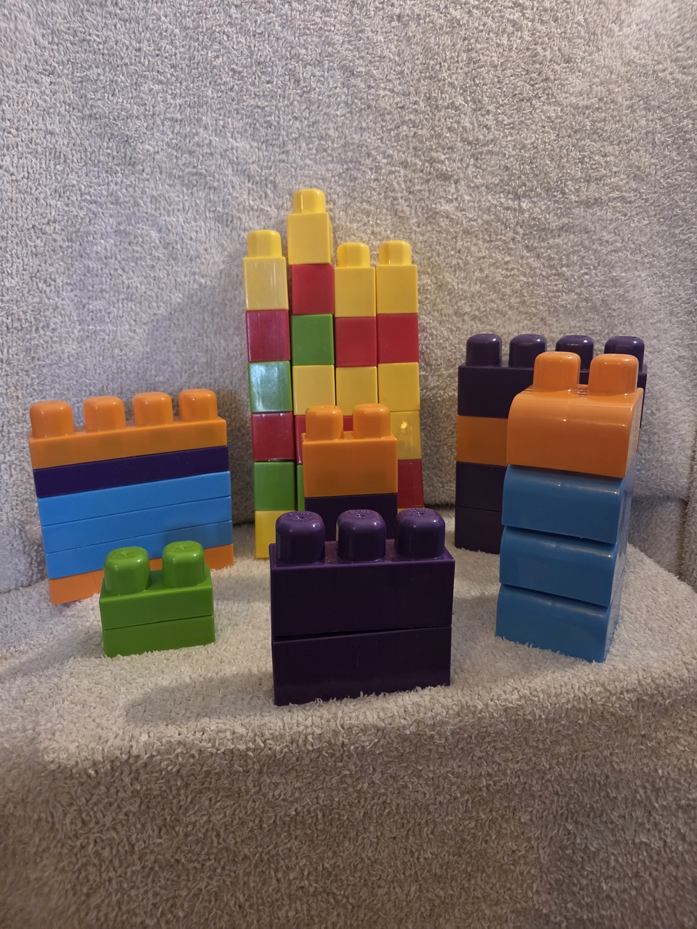Colorful Stacking Building Blocks Toy Set - Bright Multicolor